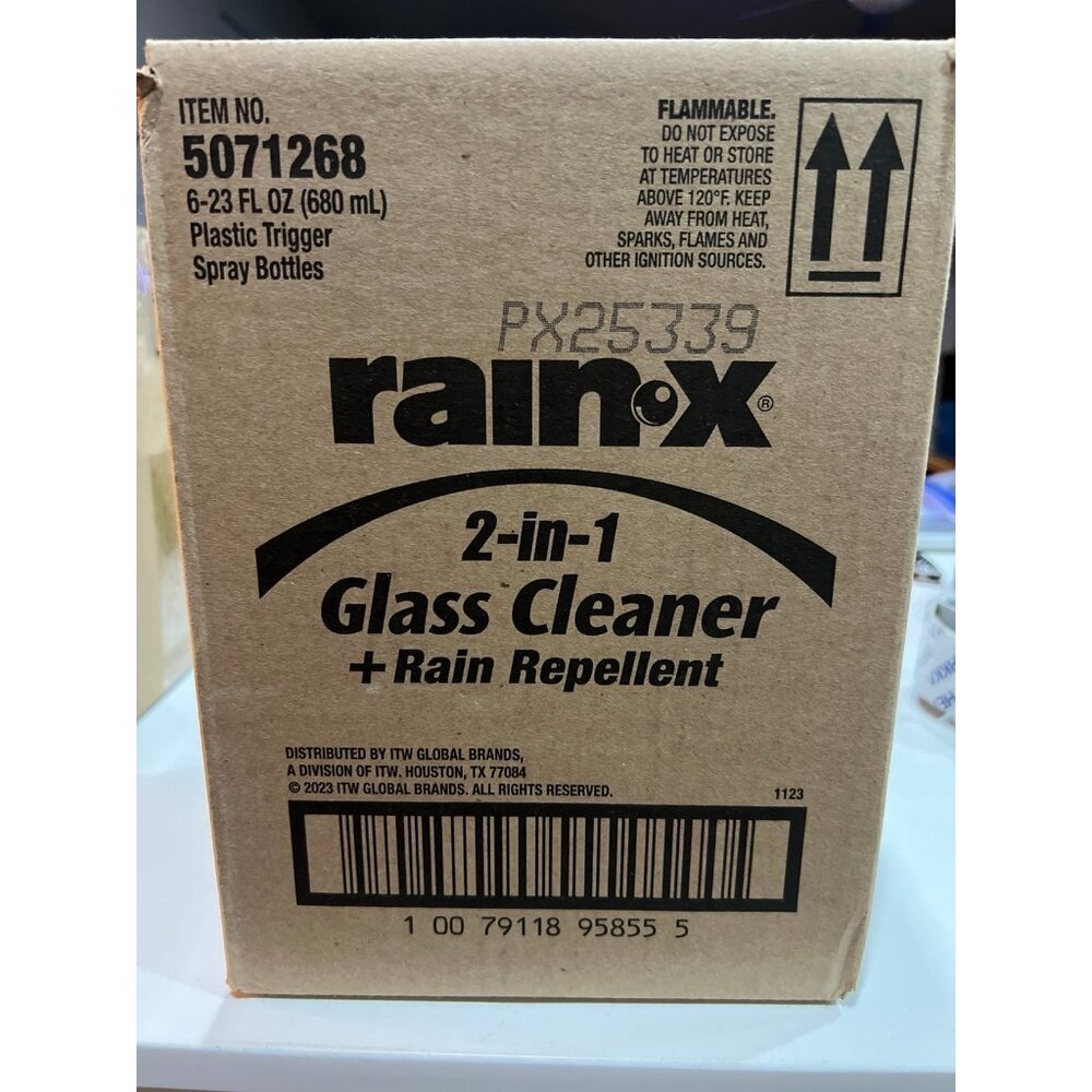 Rain-X 2-in-1 Glass Cleaner + Rain Repellent.